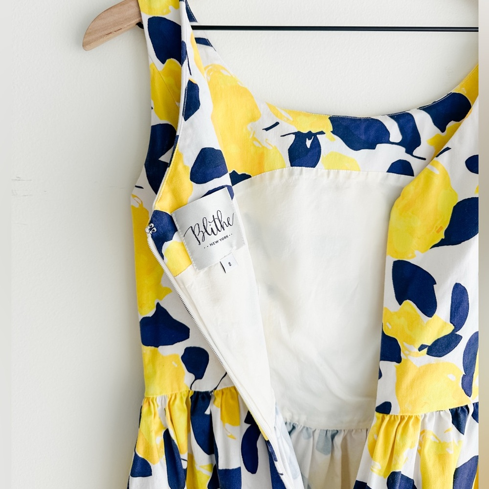 Blithe lemon Floral Mini Dress - Picture 2 of 7